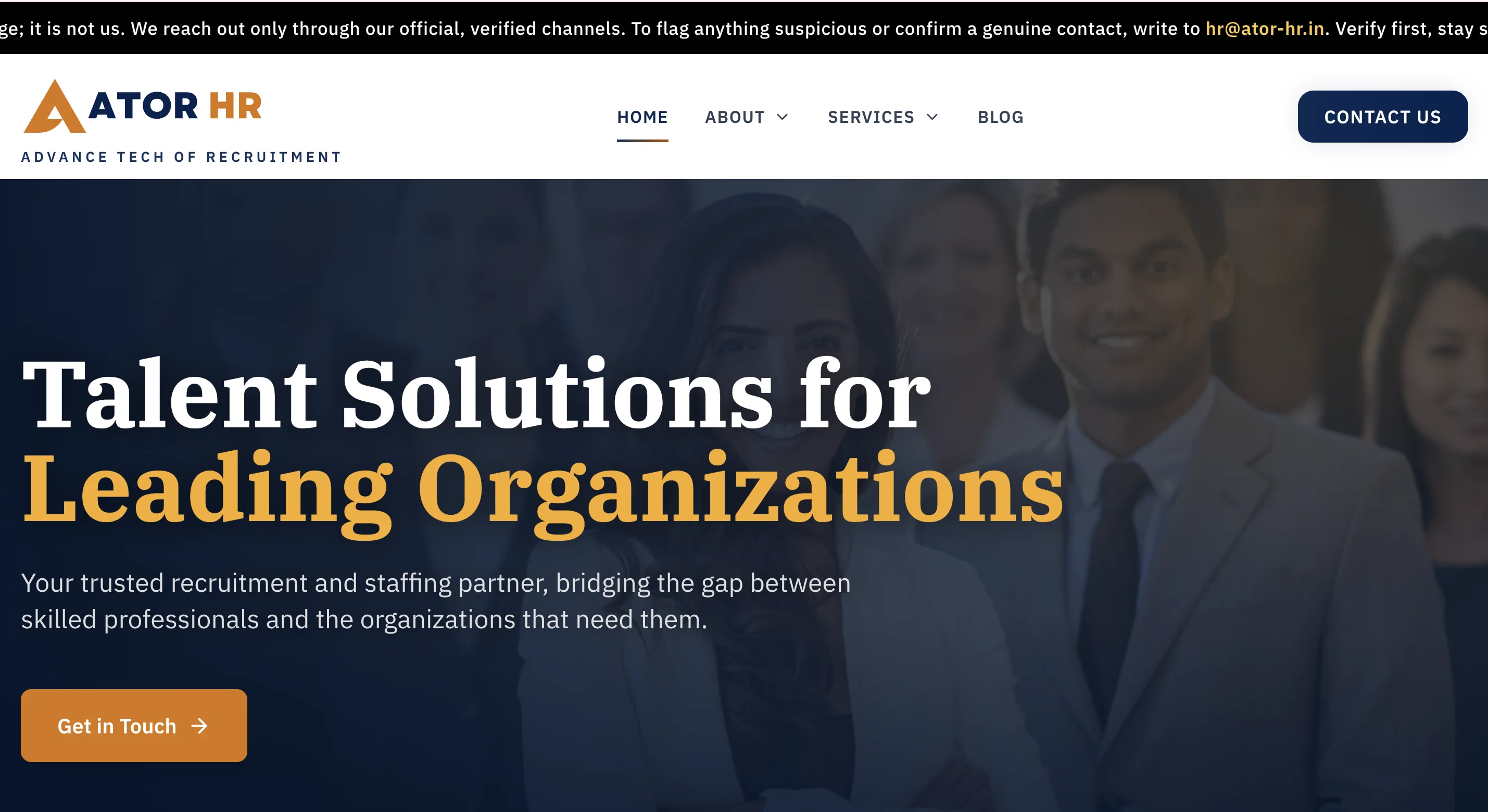 ATOR HR – Executive Recruitment & Talent Search Website