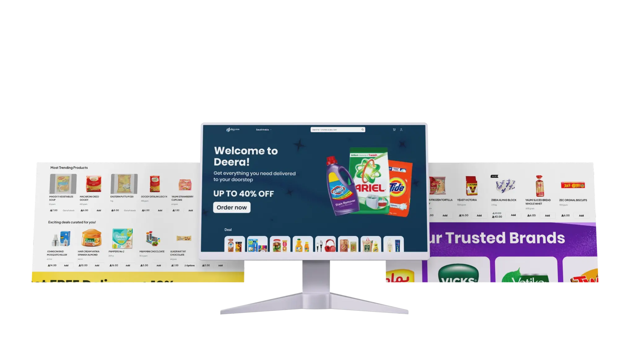Deera – Food & Grocery Ordering Platform screenshot 1